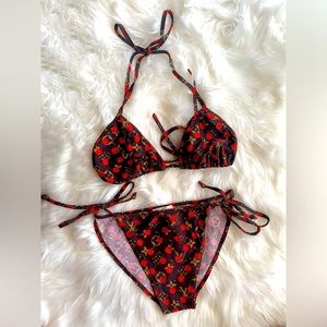 louis vuitton lv monogram cherry bikini 🍒 y2k